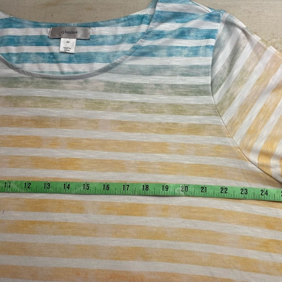 CJ Banks striped top XXL - Picture 8 of 8
